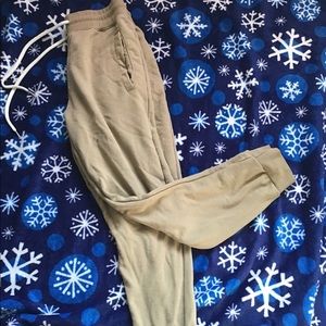Tan joggers